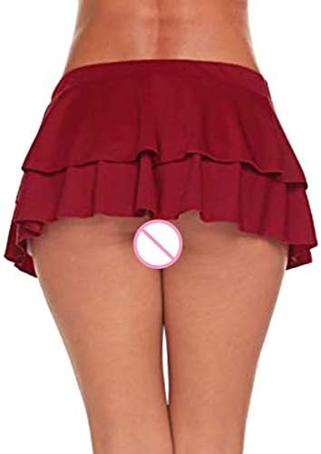 Секси мини здолништа со високи половини за жени, разгалени пол -танцувачки шорцеви, топли панталони, тесни шорцеви чиста мрежа, проточна долна