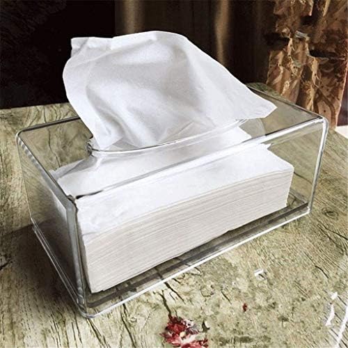 Кутија за ткиво на Hjkogh -Акрилична чиста ткиво кутија Покријте правоаголна салфетка за салфетка
