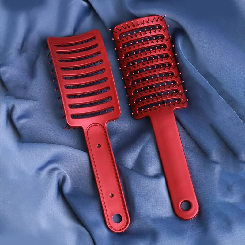 Професионална пластична анти-статичка четка за коса, крив ред, жени скалпот масажер за салон за фризерски алатки за стилизирање