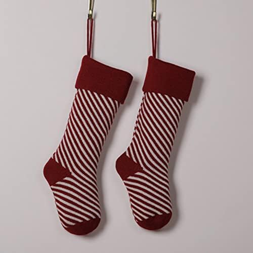 Папагали украси дамки стакло Божиќни украси Божиќни чорапи Подарок торба Детска бонбони затворен Божиќ чорап подарок за плетење