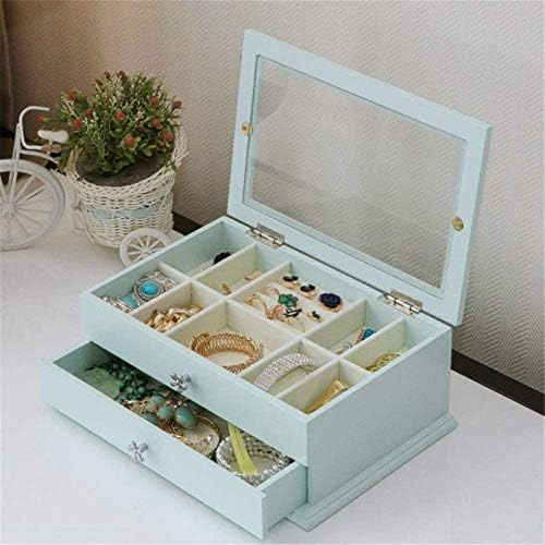Кутија За Складирање накит Двослојна Дрвена Кутија За Накит Организатор Кутија За Накит Кутии За Накит Пренослив Случај За Патување