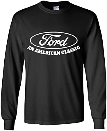 Форд Американски класичен маица со долг ракав Форд камион лиценциран