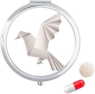 Оригами Апстрактни Геометриски Гулаб Шема Пилула Случај Џеб Медицина Кутија За Складирање Контејнер Диспензерот