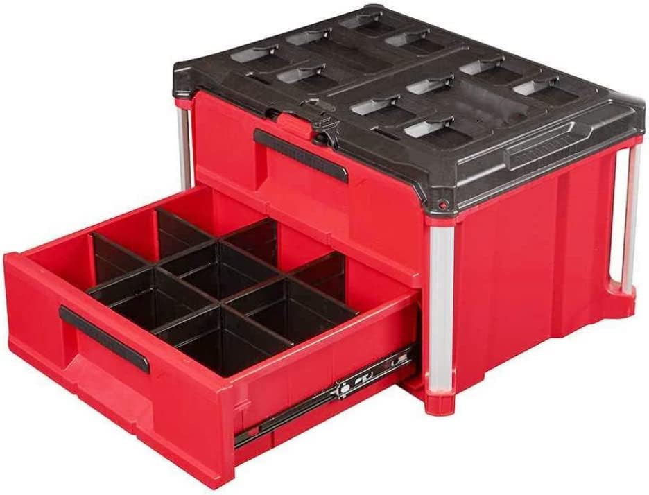 48-22-8442 за Milwaukee Packout 2 Tool Tool Box Traible Box w/ 50 bs капацитет