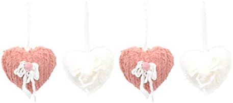 4 парчиња деликатни декори на в Valentубените во Loveубовта- срцеви приврзоци домашни партии за домашни материјали