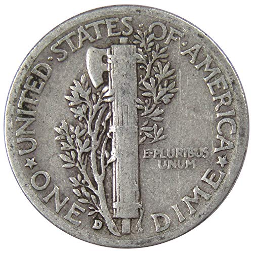 1942 г Меркур Диме ВГ многу добро 90% сребро 10ц Собирање на монети во САД