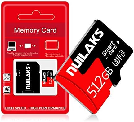 512gb Микро SD Картичка Со Адаптер Класа10 MicroSD Картичка Со Голема Брзина Tf Картичка Мемориска Картичка За Паметен Телефон, Цртичка