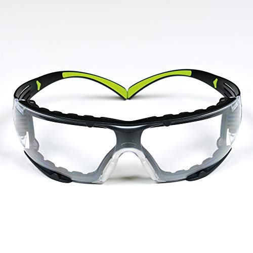 3М безбедносни очила, Securefit, ANSI Z87, заштита од прашина и безбедносни очила SOLUS 1000 Series ANSI Z87 Scotchgard Anti-Fog Clear Lens со низок профил сина/црна рамка