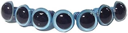 50 парчиња сини пластични безбедносни очи занаетчиски очи за шиење копчиња за занаетчиство за мечка куклена кукла куклена занаетчиска