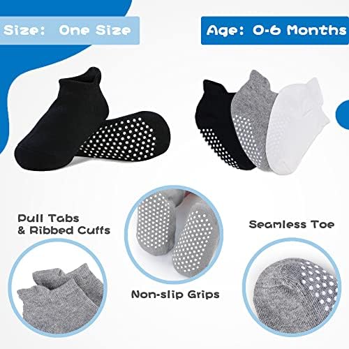 Бебешки капачиња на UTTPLL Бебешки белешки и чорапи Поставете новороденче капа за 0-6 месеци слатко новороденче меки белезници што не се лизгаат глуждот чорапи