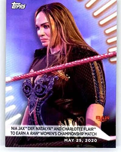 2021 Топпс WWEенски дивизија за жени Виножито фолија 20 NIA Jax Carting Carding Card