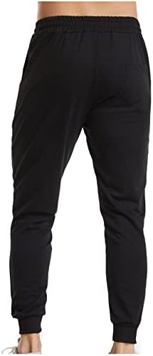 Qtocio машки обични џогери панталони тенок вклопуваат атлетски џемпери за теретана вежбање атлетски блок во боја јога панталони со