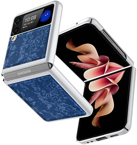 Случај За Galaxy Z Flip 3 5G, Шема На Школка Компатибилен Со Samsung Flip Z 3 Случај, Нелизгачки Лесен Отпорен На Абење Анти-Капка Ruiheshii Z