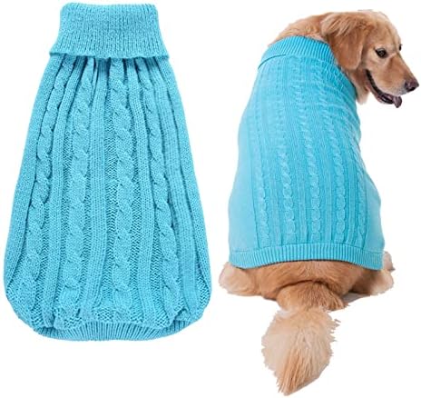 Облека за домашни миленичиња за големи кучиња Девојче мачка плетена скокач зимски топол џемпер кученце палто костум