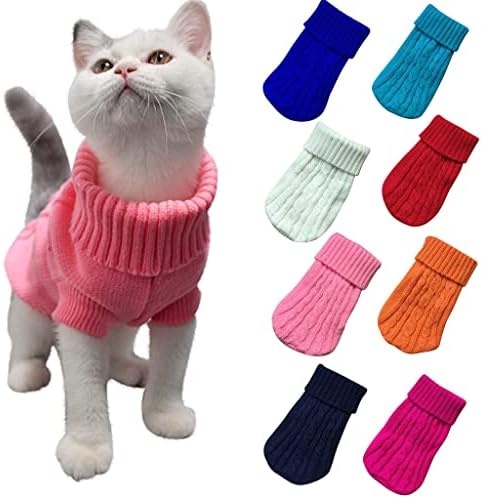 Џемпери за миленичиња кучиња зимска облека за миленичиња за мали кучиња топла облека од џемпер облека за облека за мачки волнена
