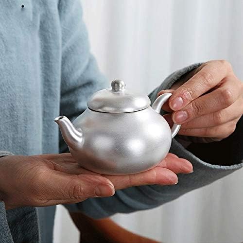 чајник сребрен тенџере рачно изработен сад дома мала сребрена чајник кунг фу чај, стерлинг сребрен кунг фу чај мал сад за чај