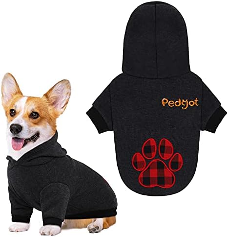 ПЕДГОТ ПЕТ ДОГОТ ХАТИЕ Облека со кучиња шепа во форма на бивол, печати топла облека за кученца со капа облека за миленичиња, кучиња,