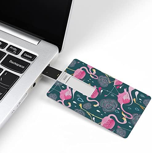 Bright Flowers и Flamingos картичка USB 2.0 Flash Drive 32g/64g шема отпечатена смешна