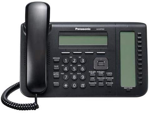 Panasonic IP телефон - жичен/безжичен - wallиден монтиран KX -NT553