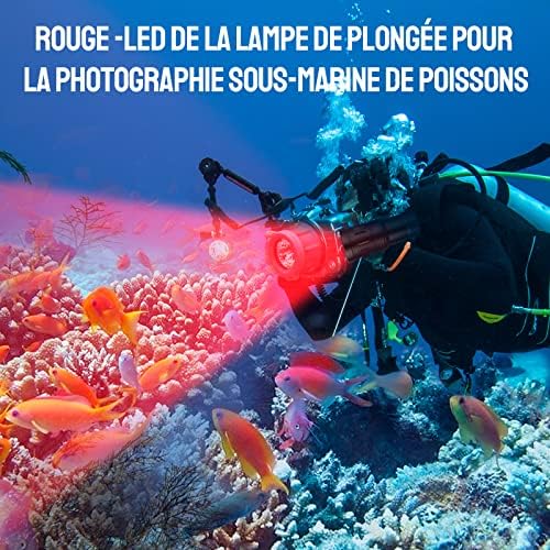 FurstFire DF35 Scuba Diving Light, 2350 Lumen Dive Lights Professional Scuba Diving Подводна фенерче 70M IPX8 Видео камера Фотографија за нуркање
