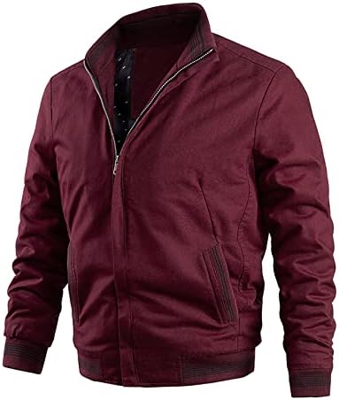 Dudubaby Mens Fleece јакна есен зимска модна јакна цврста боја палто за џемпер кардиган патент