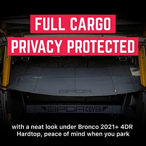 GPCA-товар на товар, лесен за инсталирање на багажникот, тешки додатоци на Бронко, користете со 2021-2023 Форд Бронко база, Биг Бенд, Црн дијамант,