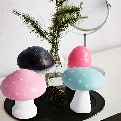 Zayookey Mushroom Silicone Mold 3D Candles Clands Epoxy смола за леење на калапот за DIY миризливи свеќи сапуни