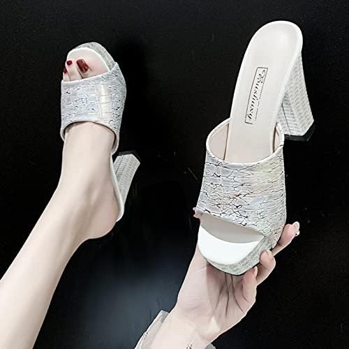 Сандали жени модни чевли чевли женски високи потпетици платформа мода со високи потпетици со потпетица на женски сандали