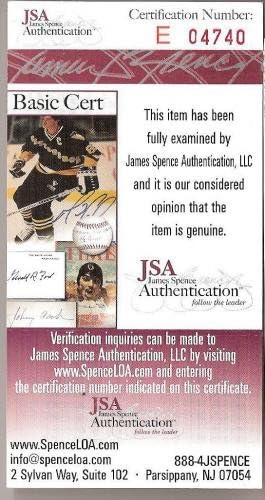Mario Lemieux потпиша 2001-02 Pittsburgh Penguins Media Guide JSA Authentic Auto - NHL програми