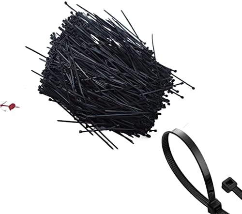 1000 парчиња пластична кабелска жица со поштенски врски, 4,7 инчи за заклучување на најлонски врски со најлонски кабел, држач за вратоврска