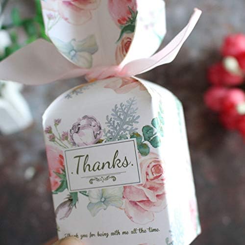 Тојвиски 12 парчиња Цветна Кутија За Подароци За Свадба Со Панделки Кутија За Подароци За Бонбони Од Хартија За Свршувачка Невестински