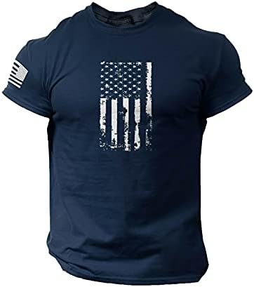 Американско гроздобер знаме машко маица патриотски маички за графички печати врвови на мускулите атлетика на врвови на врвови