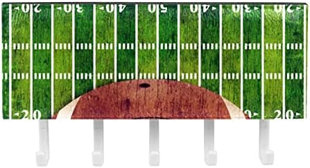 GueRotkr Wallидни куки, лепливи куки, лепливи куки за виси, зелено фудбалско поле Американски фудбалски шема