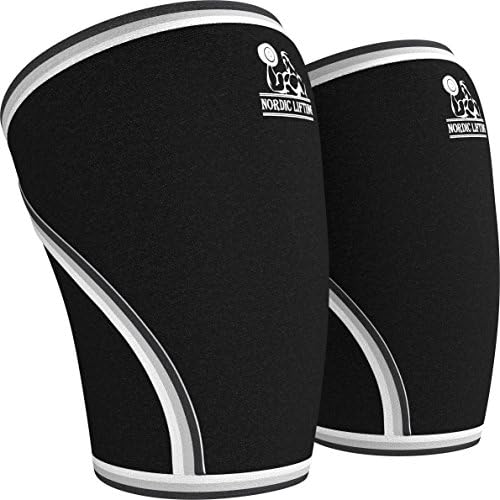 Нордински кревање ракави на коленото xxlarge - црн пакет со глувче призма 60 lb