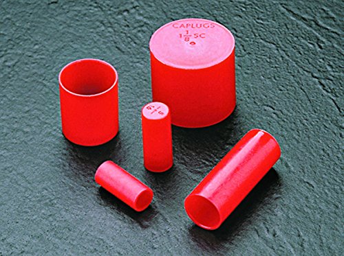 Caplugs Q216TQ1 пластично капаче за ракав за краеви на цевки. SC-216-T, PE-LD, CAP ID .375 должина .46, црвена боја