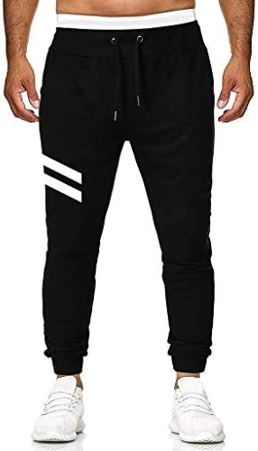 Sezcxlgg Менс атлетски панталони мода за печатење на спортски панталони за мажи, долго време на отворено, машки панталони
