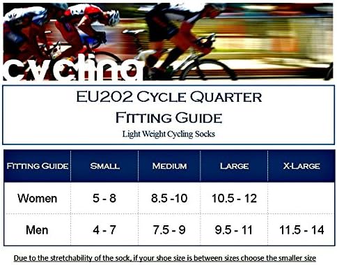 Евроскок чорапи за велосипедизам, кожа како вклопување и чувство, го прифаќа стапалото, го елиминира отокот и вкочанетоста - ЕУ202
