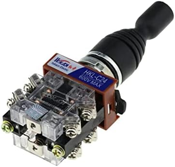 Liugou 1pcs 22мм џојстик прекинувач монолевер рокерски вкрстен прекинувач 2-насочен 4-насочен само-ресетирање на само-заклучување 2NO 4NO HKL
