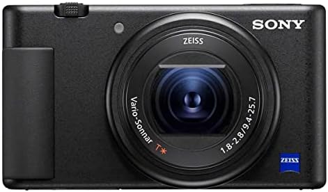 Sony ZV-1 компактен 4K HD дигитална камера, црн пакет со торба за рамо, 32 GB SD картичка