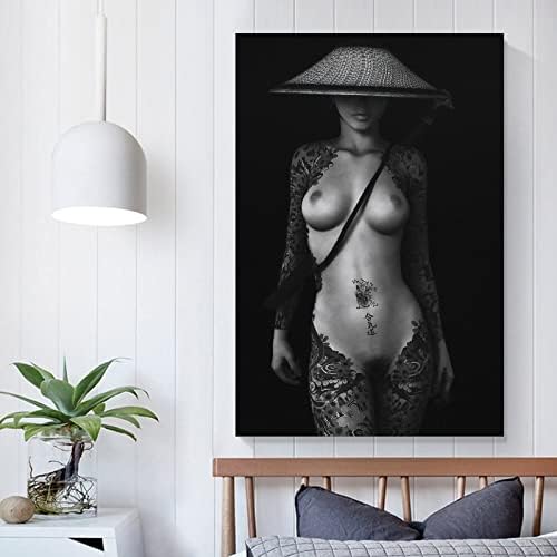 Постери за постер за спална соба јапонска тетоважа жена постери и отпечатоци платно за сликање постери и отпечатоци wallидни уметнички