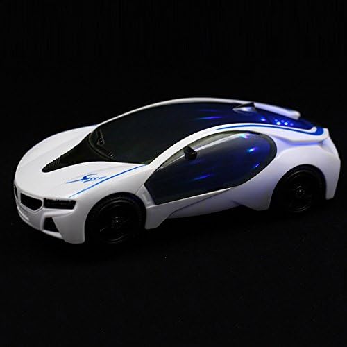 Електрична играчка во стил на 3D суперarвезда со светла и музика на тркала, разнобојни светла музика мултифункционална играчка за спортски автомобили,