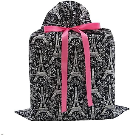 VZWraps Париз Еднократно Ткаенина Подарок Торба За Денот На Мајката, Роденден или Секоја Пригода