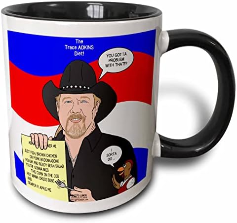 3drose mug_61671_1 Керамичка кригла во трагови Адкинс, 11 мл, разнобојно