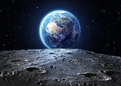 БЕЛЕКО 20х10фт Ткаенина Вселенска Позадина Универзумска Позадина Земја Месечина Површина Опремена Од Наса Планета Ѕвезди Фотографија