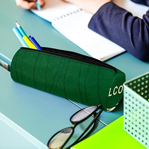 Добредојдовте зелена молив случај Студентска канцелариска торбичка торбичка со патент Пенки за козметика за училишни студенти канцеларии жени