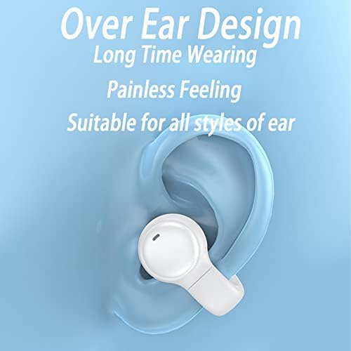 Слушалки за отворено уво уво клип IPX5 Bluetooth уво клип Слушалки за спроводливост на коските за играње со куќиште за полнење, Bluetooth