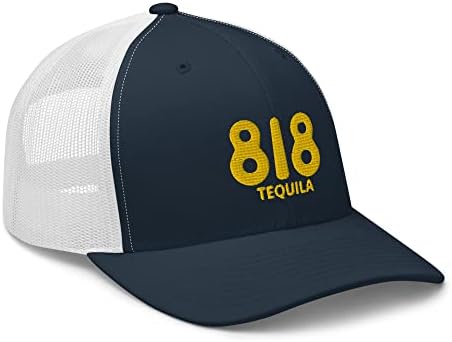 Rivemug 818 Tequila извезена капа за камиони, заоблена сметка за прилагодување на капачето за прилагодување на мрежата на средната круна