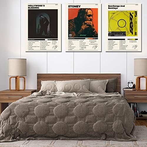 Постери за наслови на албумот, сет од 3 албумски насловни wallидни уметности, врамени платно wallидна уметност, модерна wallидна уметност