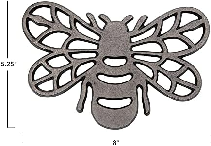 Креативна Соработка Алуминиум Пеперутка Дизајн Тривет, 8, Црна