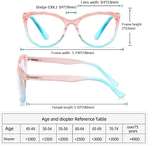 Јулуки 4 Спакувајте Преголеми Очила За Блокирање На Сина Светлина, Компјутерска Рамка За Модни Мачки Со Пролетна Шарка, Очила За Очи Против Отсјај